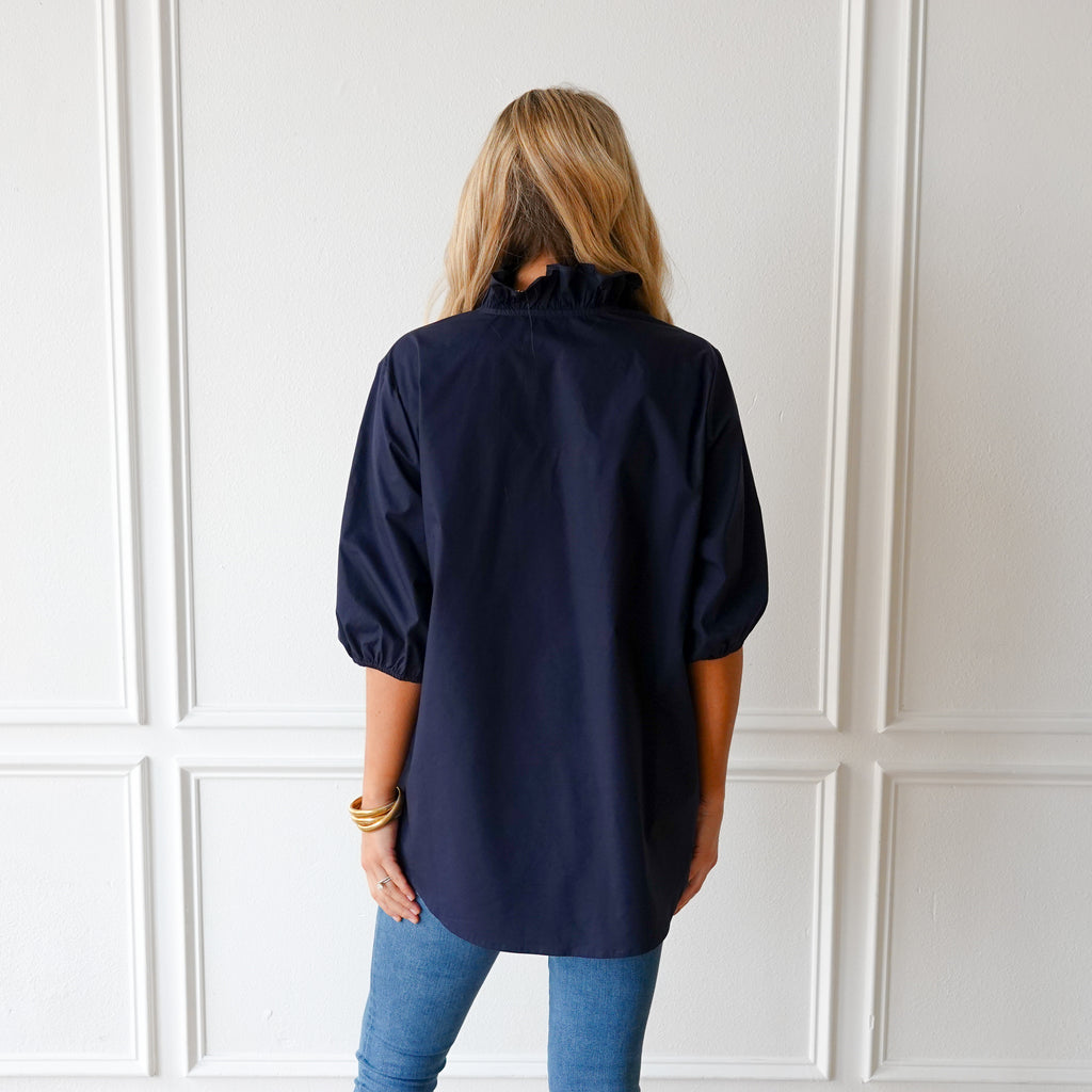 Caryn Lawn Kit Top Navy