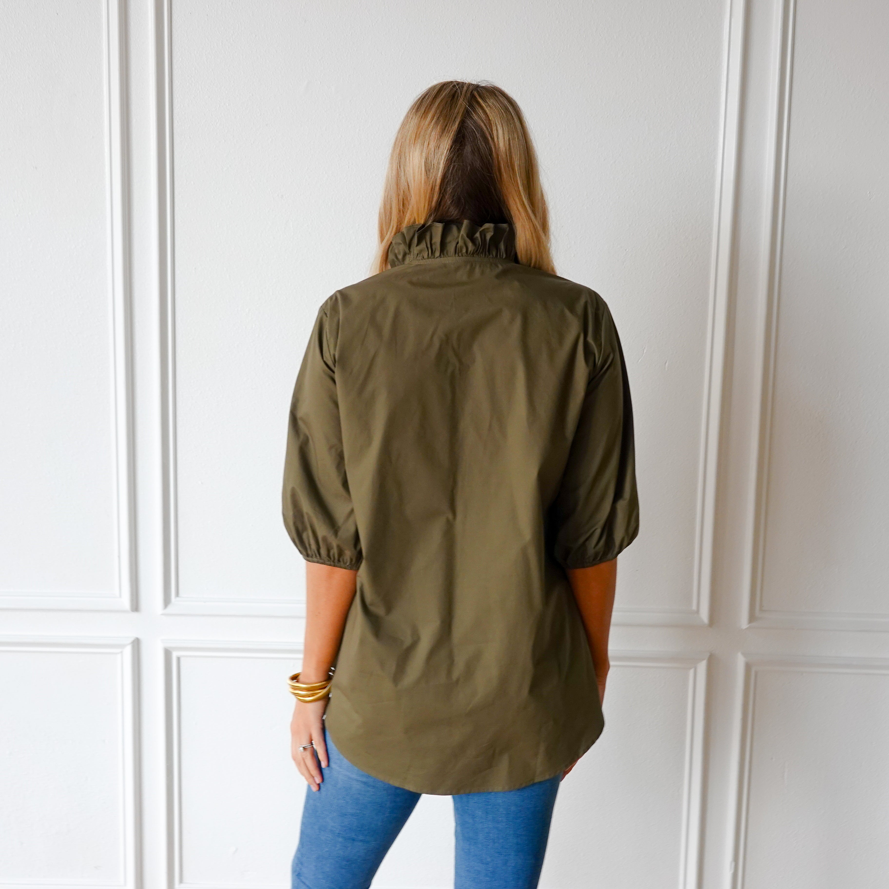 Caryn Lawn Kit Top Olive