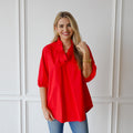 Caryn Lawn Kit Top Red