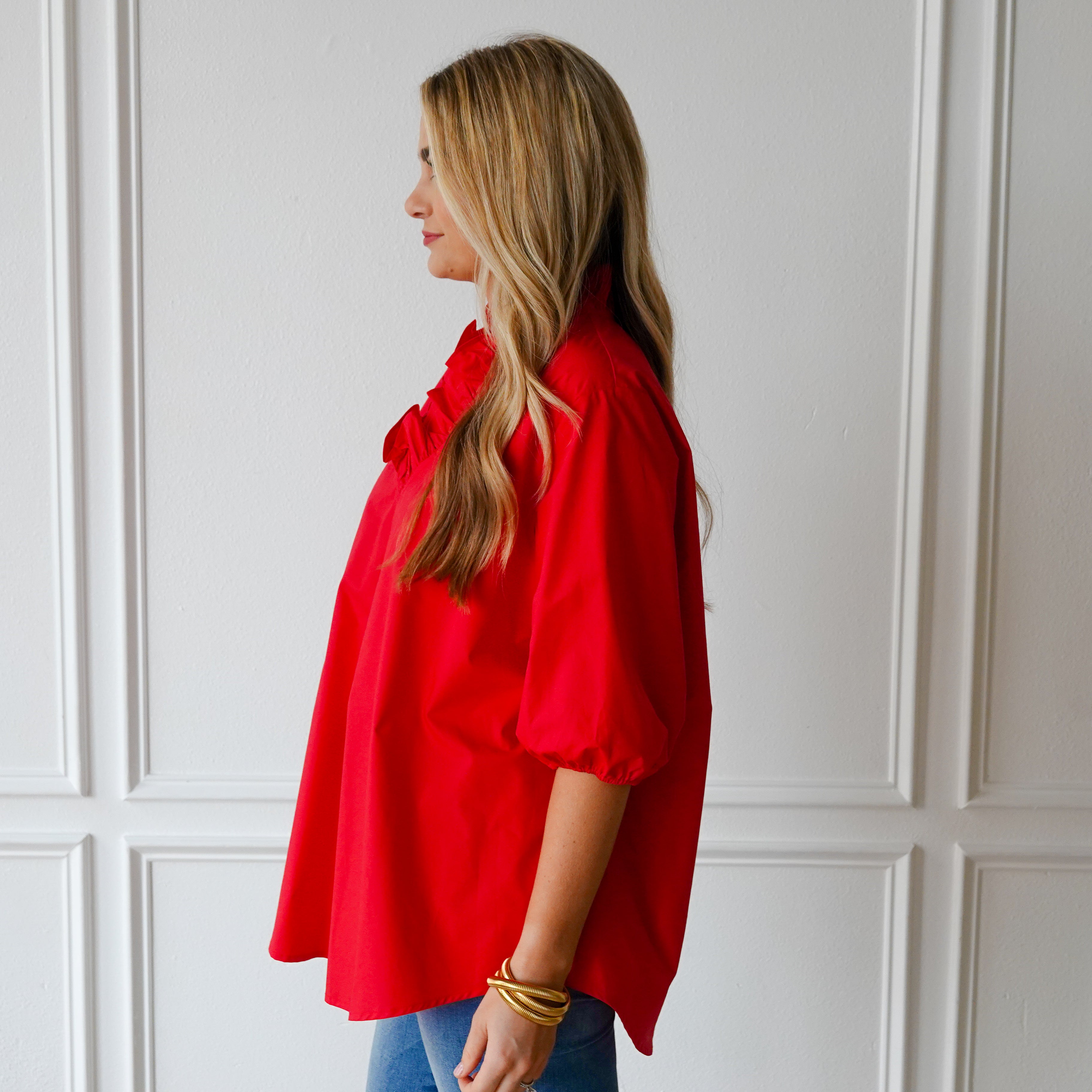 Caryn Lawn Kit Top Red