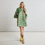 Caryn Lawn Kristin Jacquard Dress Ivy