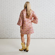 Load image into Gallery viewer, Caryn Lawn Kristin Jacquard Dress Wine