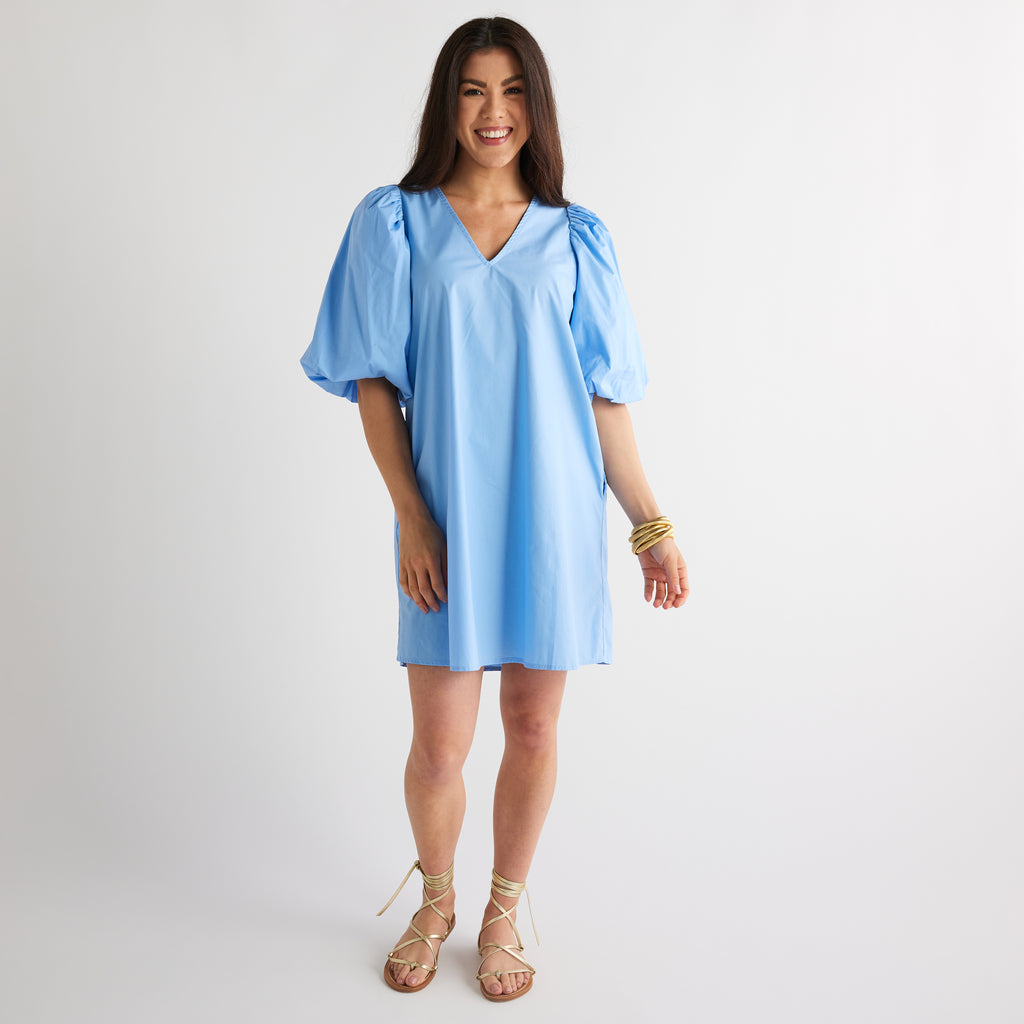 Caryn Lawn Lila Dress Blue