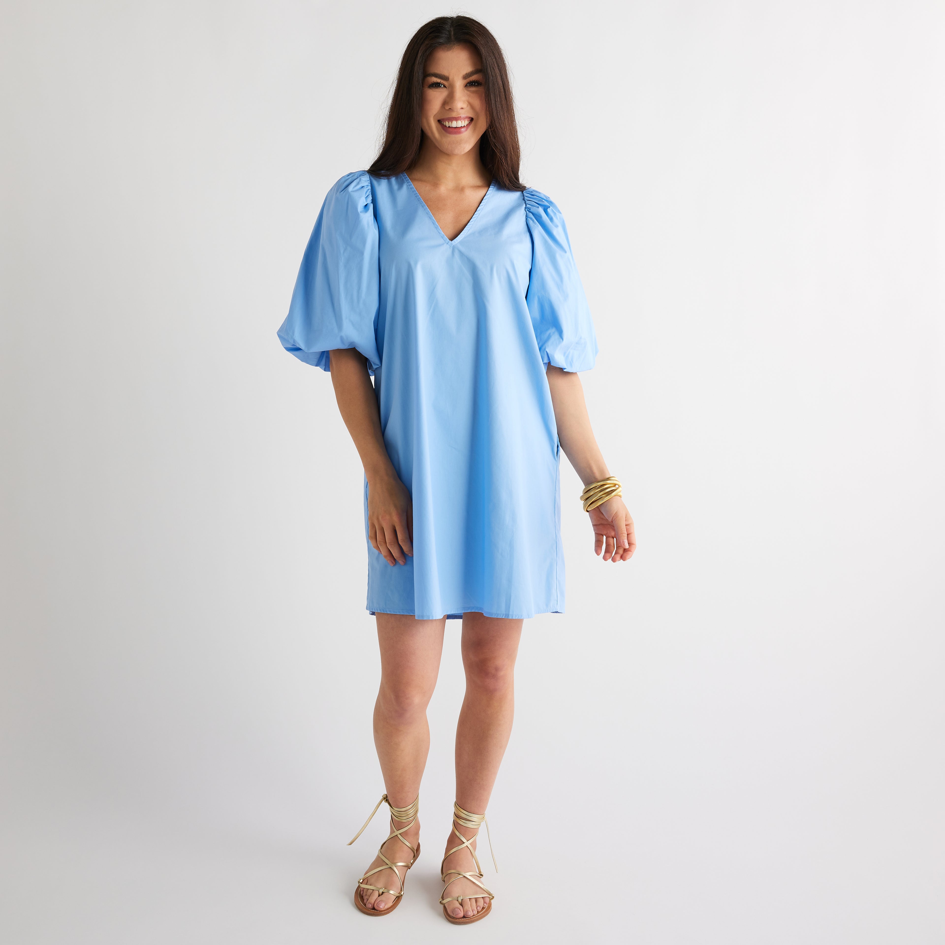 Caryn Lawn Lila Dress Blue