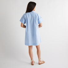 Load image into Gallery viewer, Caryn Lawn Margot Dress Blue Stripe