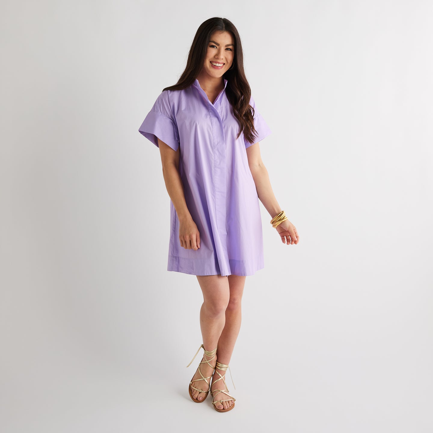 Caryn Lawn Margot Dress Lavender