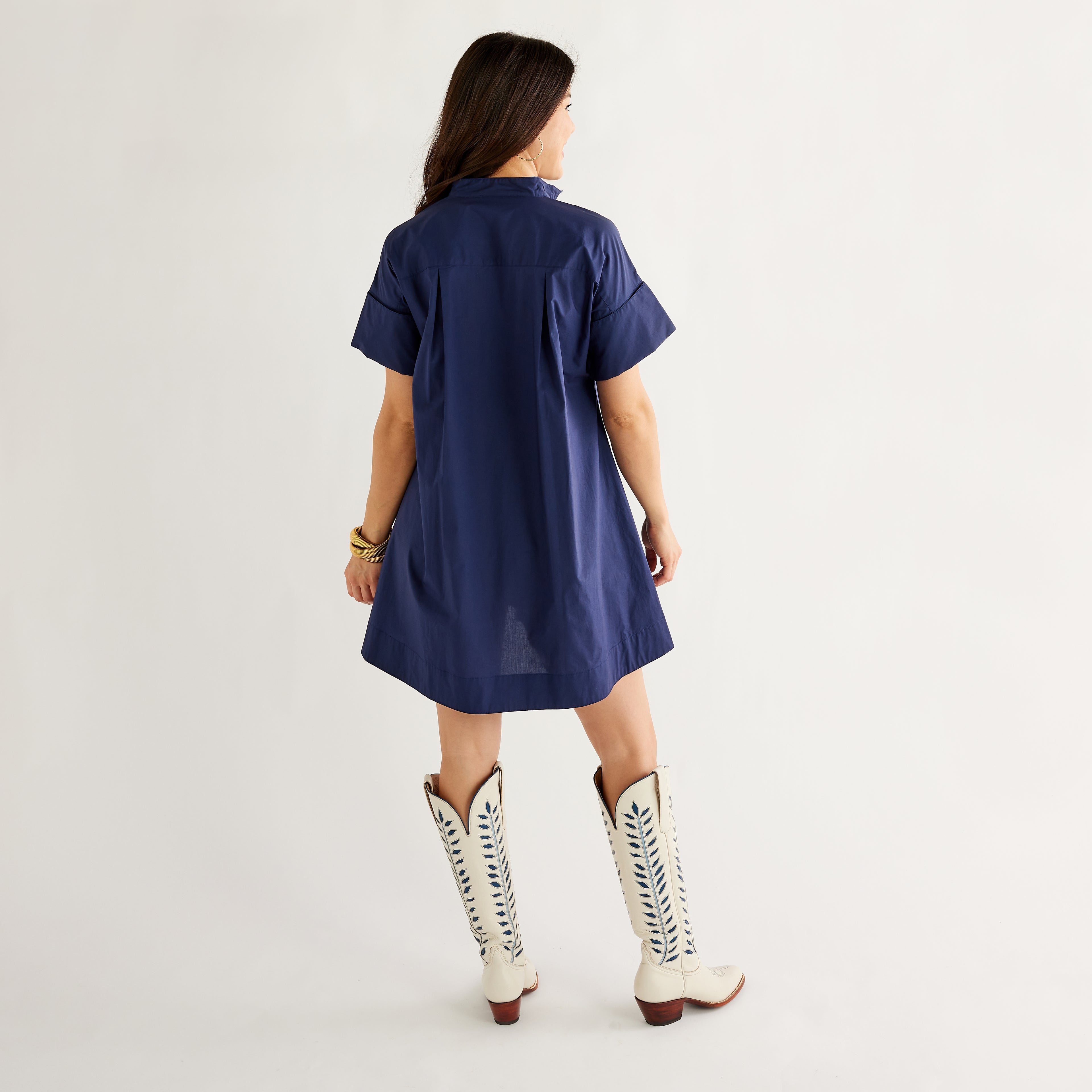 Caryn Lawn Margot Dress Navy