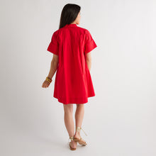 Load image into Gallery viewer, Caryn Lawn Margot Dress Red