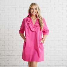 Load image into Gallery viewer, Caryn Lawn Maya Corduroy Dress Pink