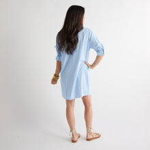 Load image into Gallery viewer, Caryn Lawn Maya Dress Blue Stripe