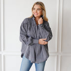 Caryn Lawn Miriam Top Black Stripe