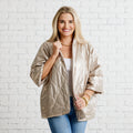 Caryn Lawn Penny Puffer Jacket Gold
