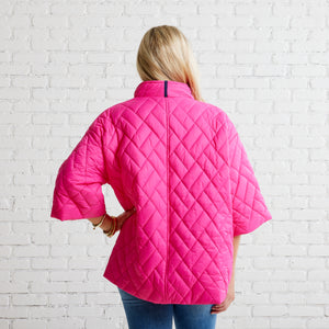 Caryn Lawn Penny Puffer Jacket Hot Pink