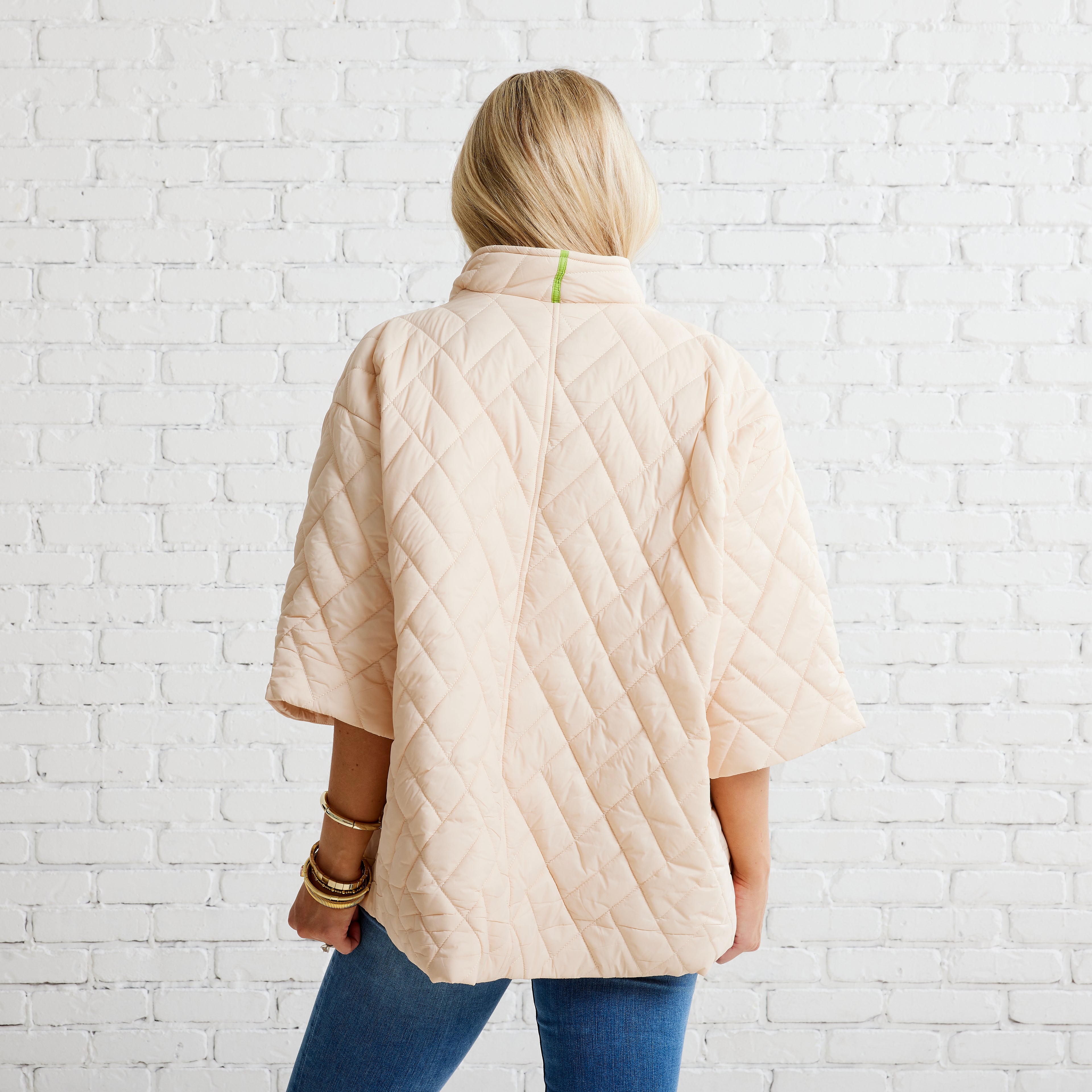 Caryn Lawn Penny Puffer Jacket Khaki