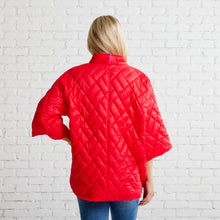 Load image into Gallery viewer, Caryn Lawn Penny Puffer Jacket Red