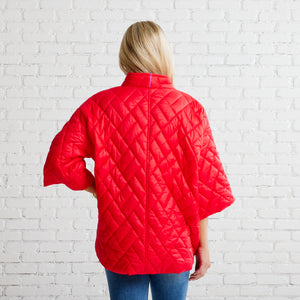 Caryn Lawn Penny Puffer Jacket Red