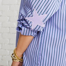 Load image into Gallery viewer, Caryn Lawn Preppy Dress Fall Stripe Lavender