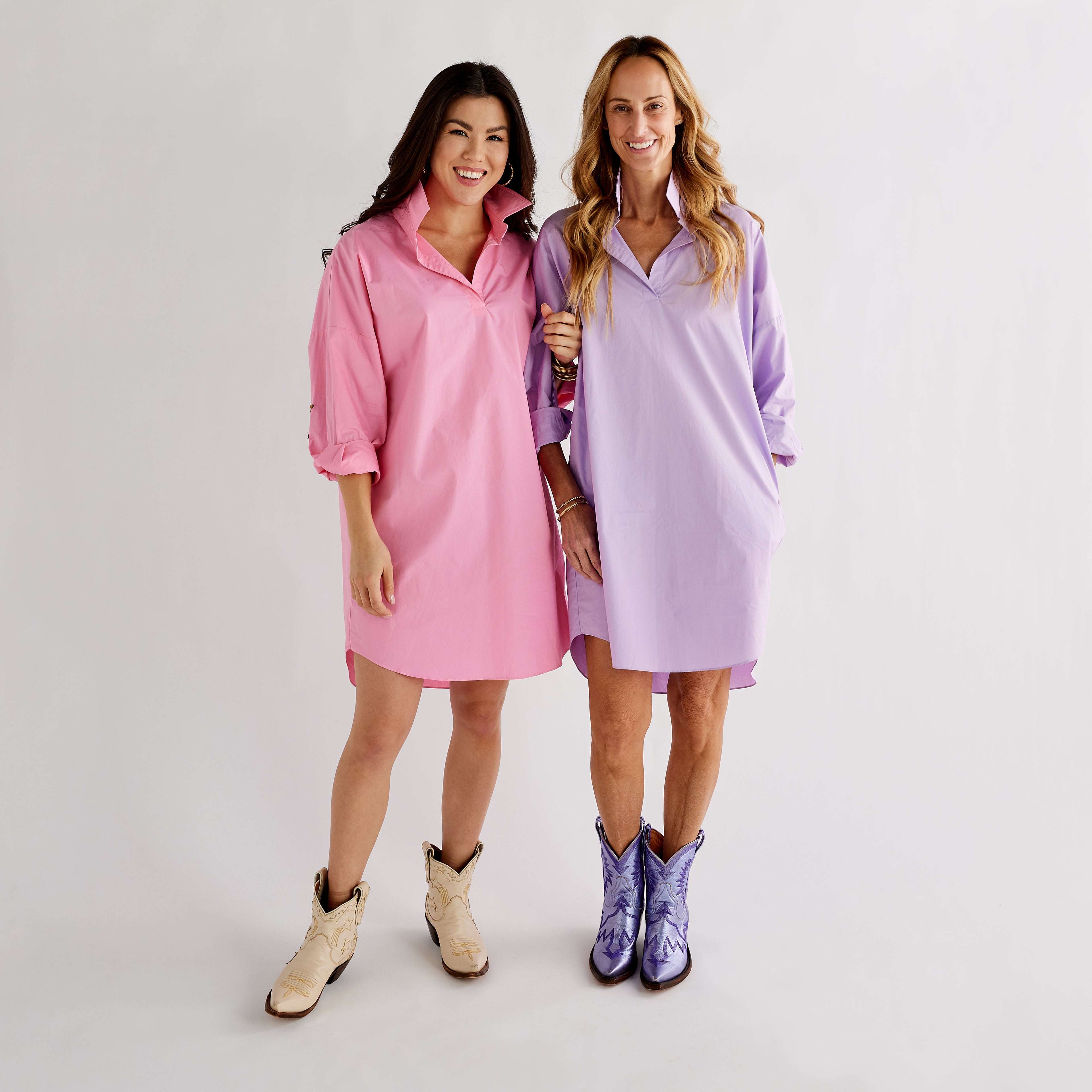 Caryn Lawn Preppy Star Dress Lavender