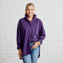 Load image into Gallery viewer, Caryn Lawn Preppy Gameday Top Purple