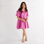 Caryn Lawn Sara Dress Pink