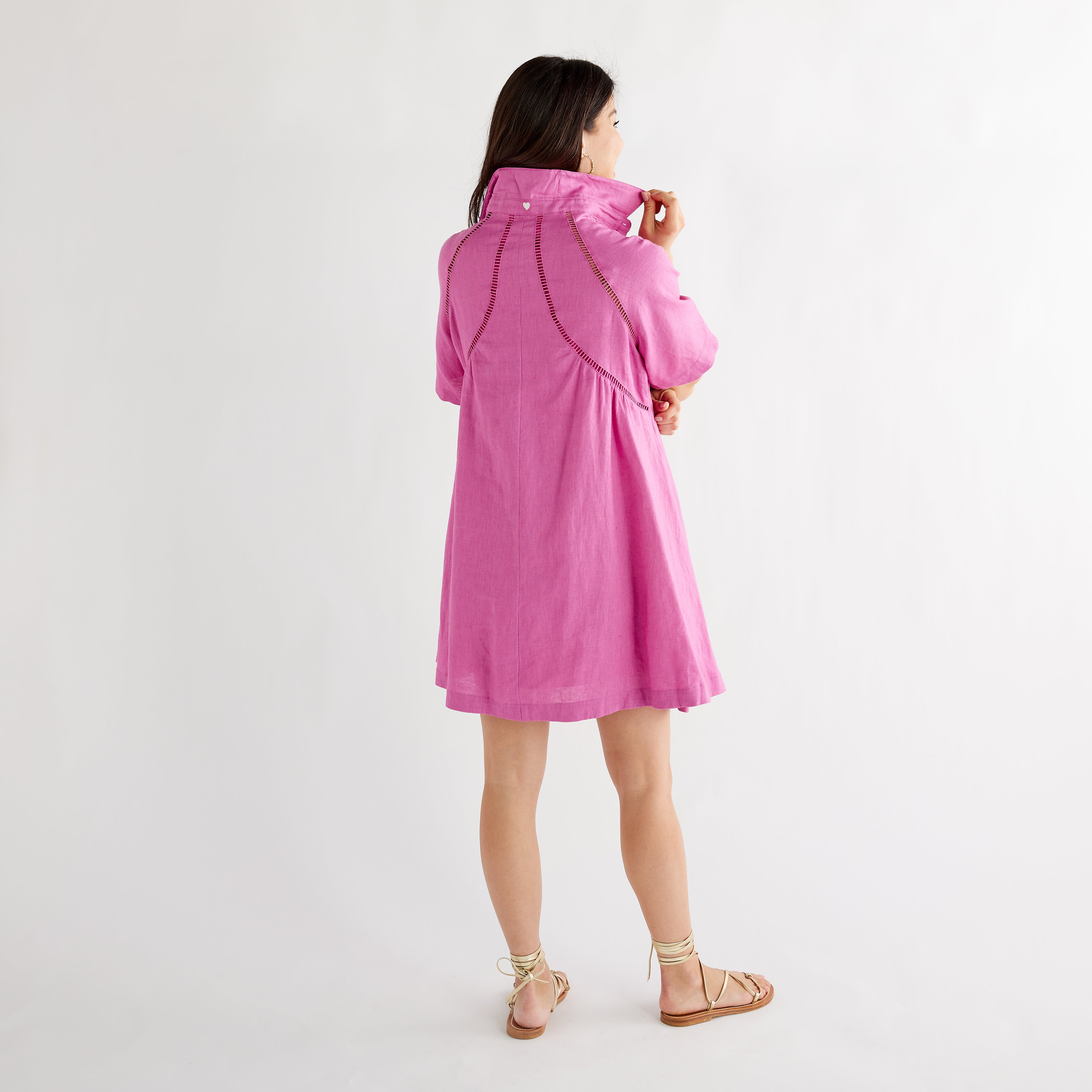 Caryn Lawn Sara Dress Pink