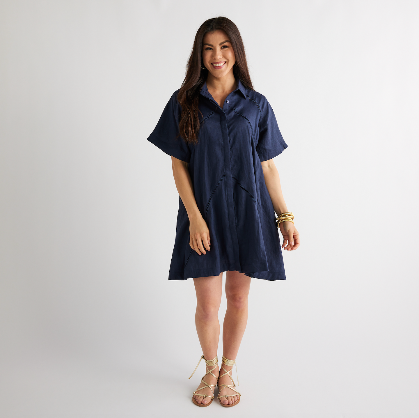 Caryn Lawn Sara Dress Navy