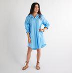 Caryn Lawn Kimberly Dress Blue