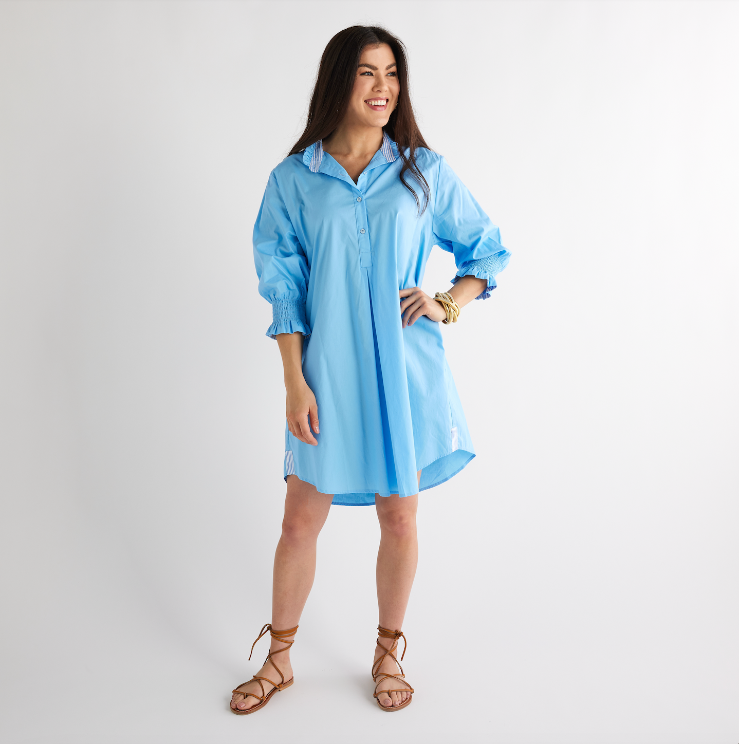 Caryn Lawn Kimberly Dress Blue
