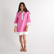 Load image into Gallery viewer, Caryn Lawn Carrie Dress Hot Pink