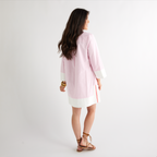 Caryn Lawn Carrie Dress Pink Stripe