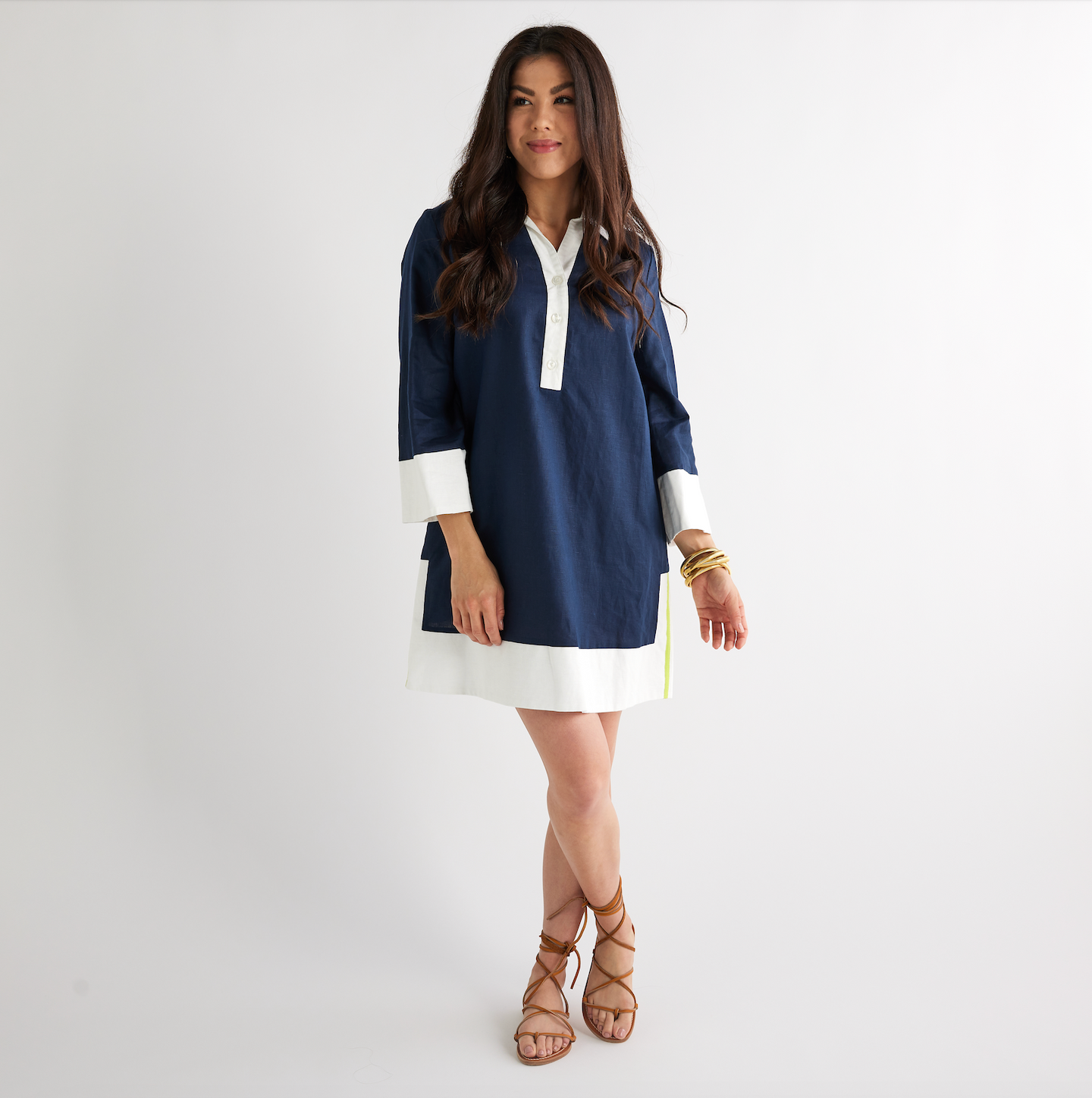 Caryn Lawn Carrie Dress Navy