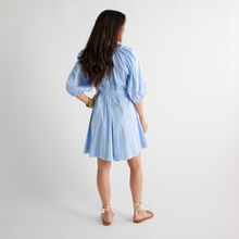 Load image into Gallery viewer, Caryn Lawn Blake Dress Blue Stripe