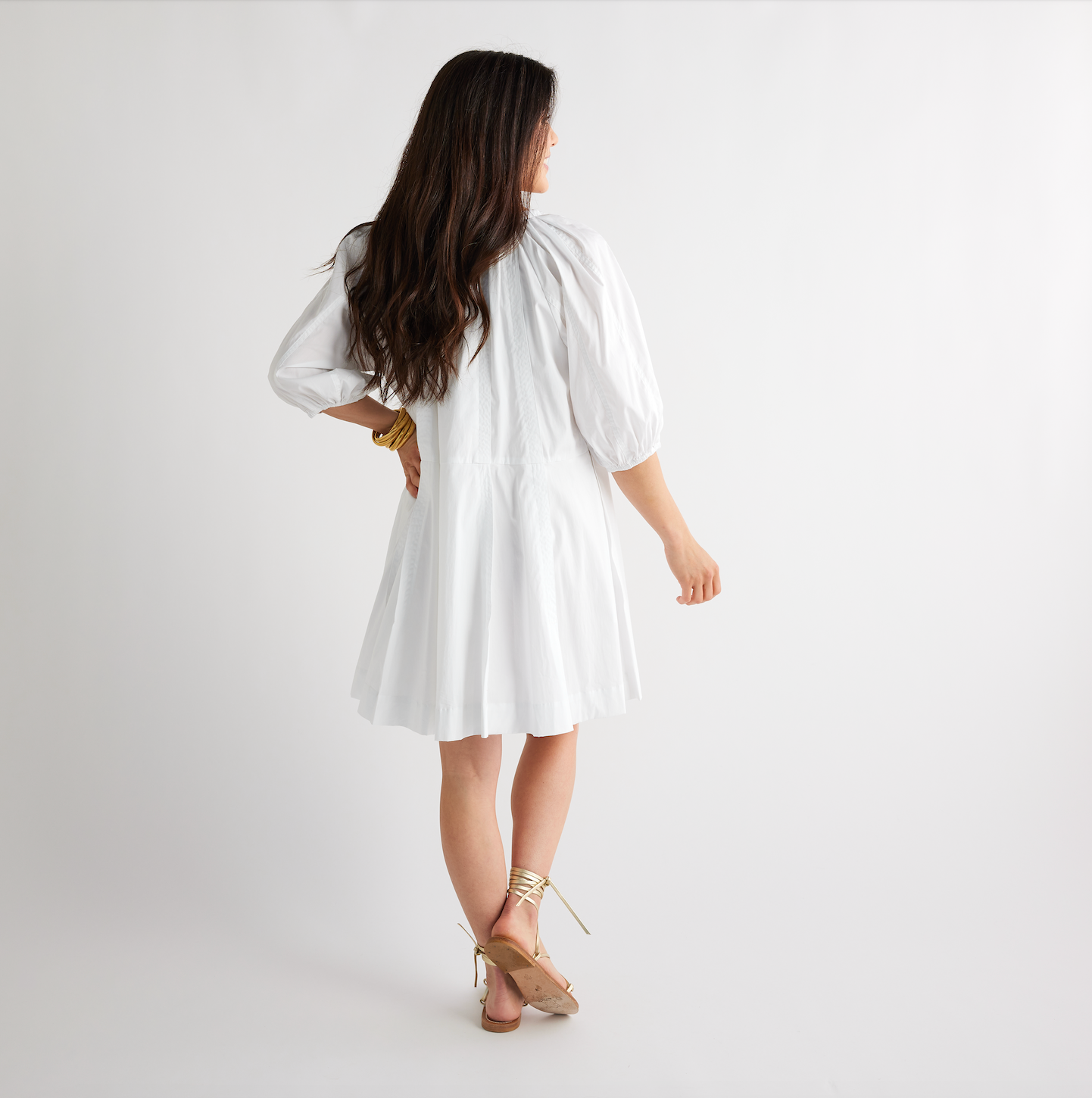 Caryn Lawn Blake Dress White