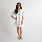 Caryn Lawn Blake Dress White