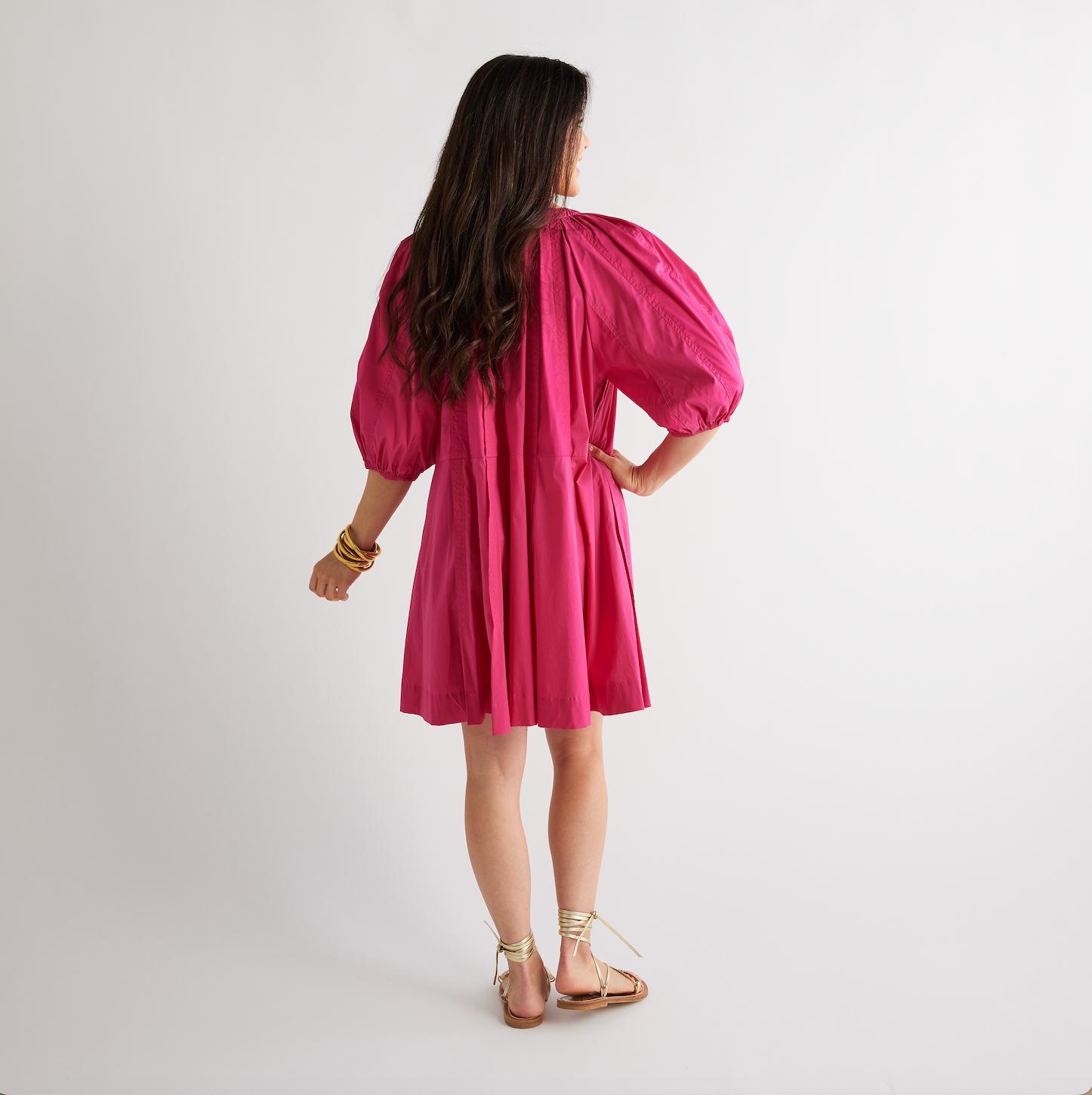 Caryn Lawn Blake Dress Pink