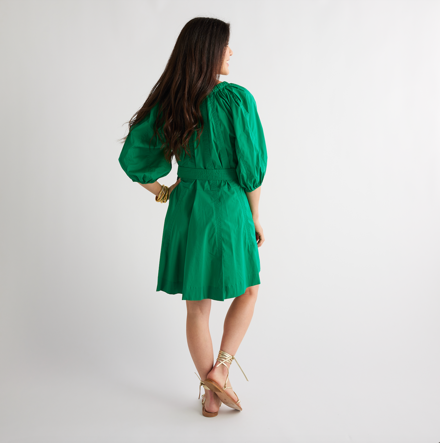 Caryn Lawn Blake Dress Kelly Green