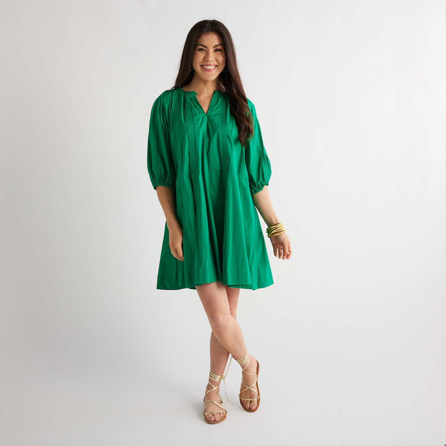 Caryn Lawn Blake Dress Kelly Green