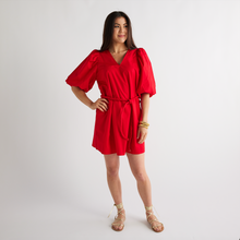 Load image into Gallery viewer, Caryn Lawn Lila Dress Red
