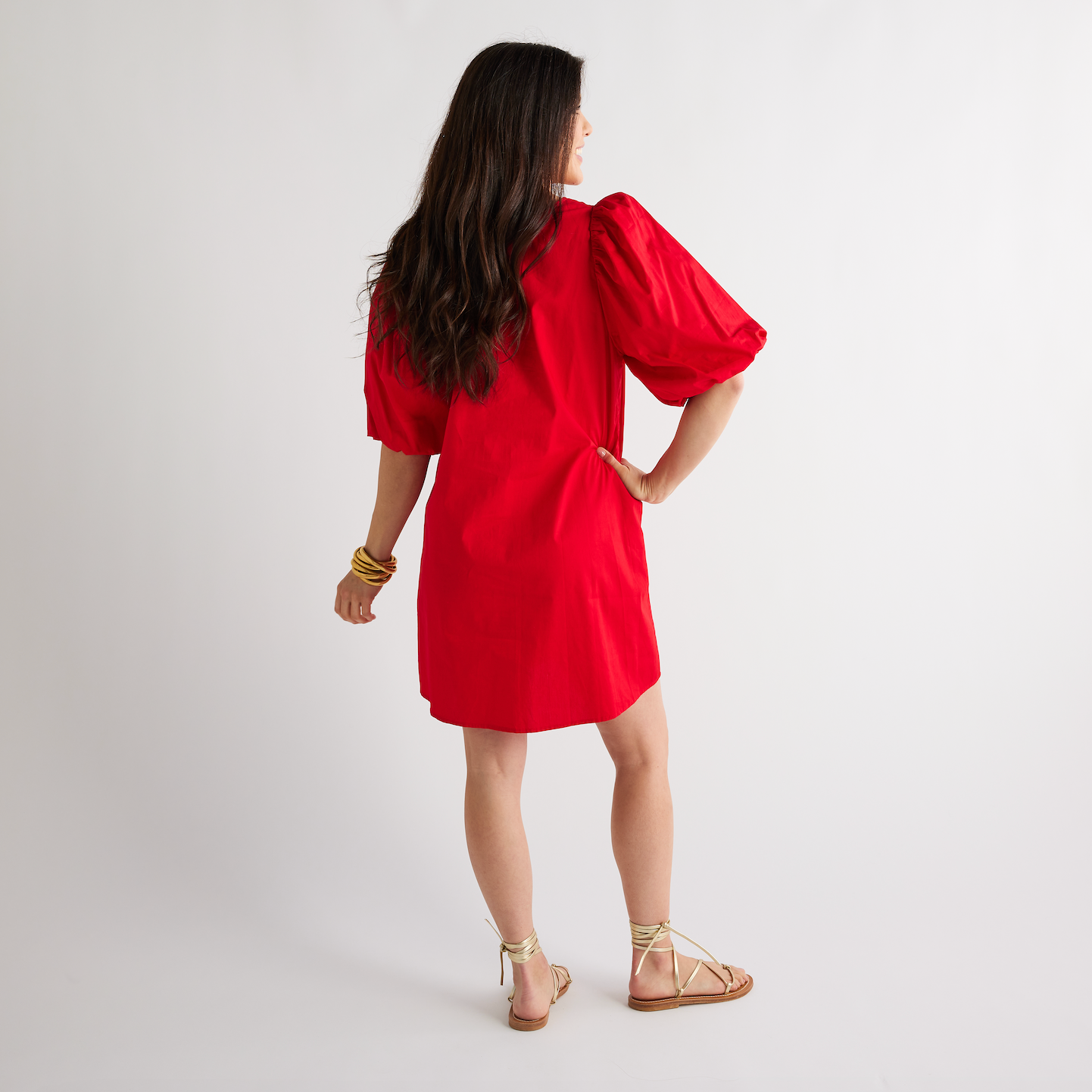 Caryn Lawn Lila Dress Red