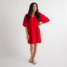 Load image into Gallery viewer, Caryn Lawn Lila Dress Red