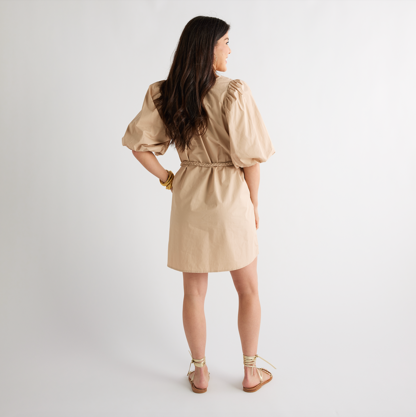 Caryn Lawn Lila Dress Khaki