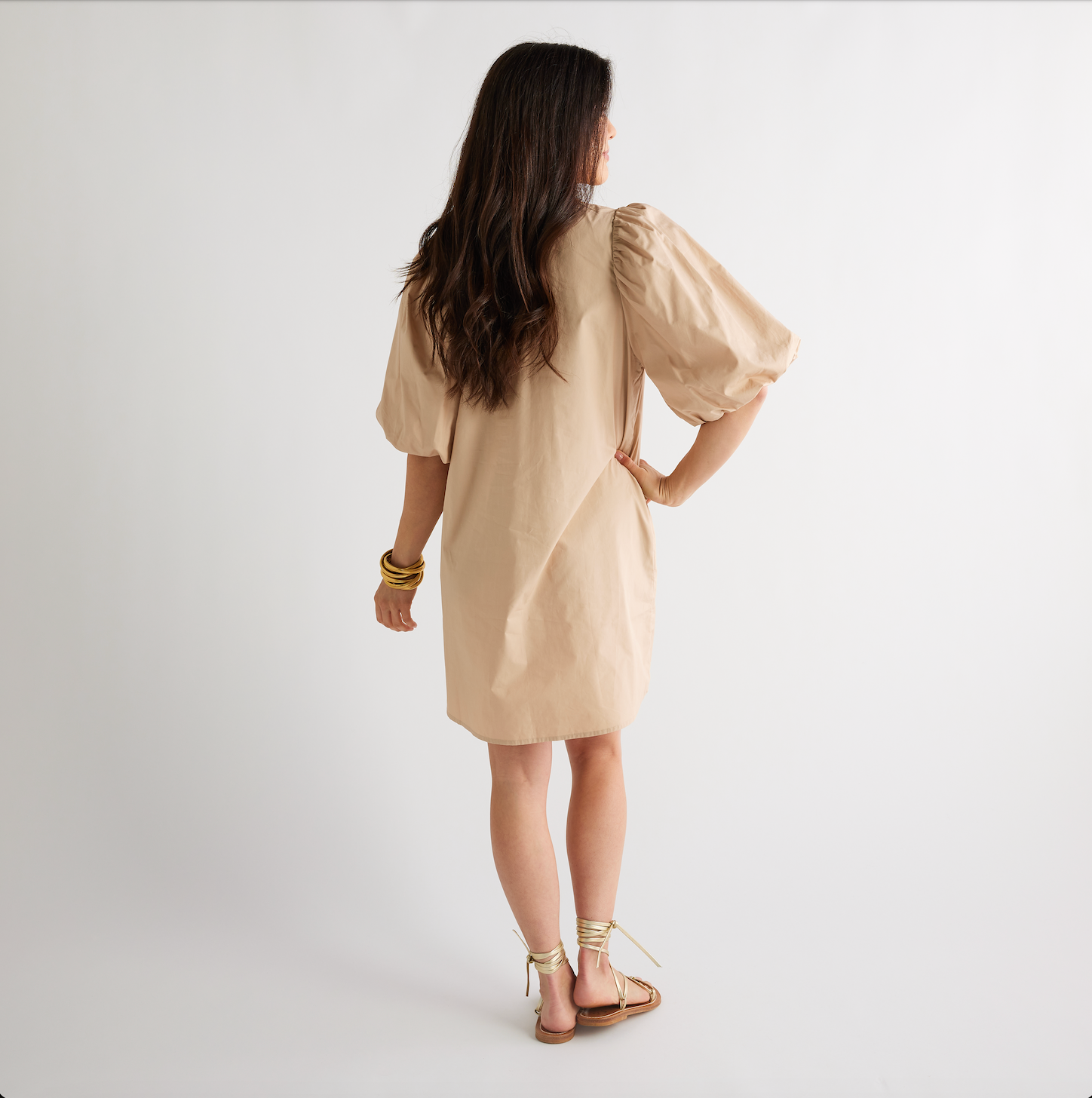 Caryn Lawn Lila Dress Khaki