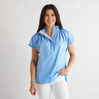 Caryn Lawn Emily Top Wedgewood