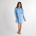 Caryn Lawn Lindsey Dress Light Blue