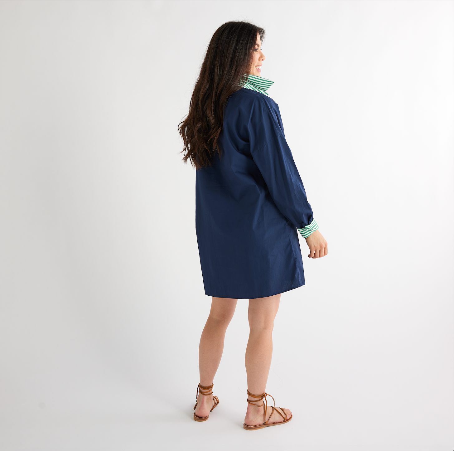Caryn Lawn Lindsey Dress Navy