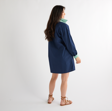 Load image into Gallery viewer, Caryn Lawn Lindsey Dress Navy