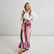 Load image into Gallery viewer, Caryn Lawn Whitney Wrap Skirt Multi Stripe