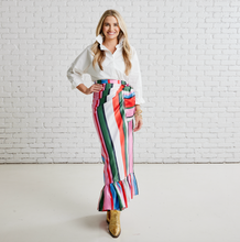 Load image into Gallery viewer, Caryn Lawn Whitney Wrap Skirt Multi Stripe