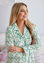 Caryn Lawn Green Heart Sleep Shirt