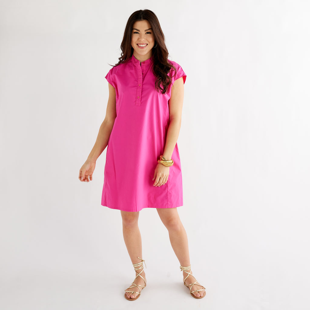 Caryn Lawn Seaside Dress Light Pink